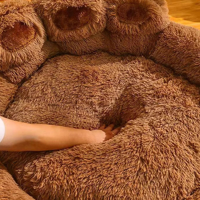 Fluffy Bear Paw Bed