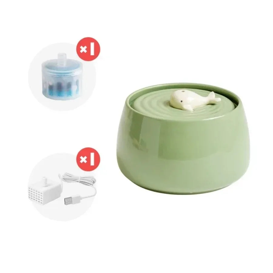 Ceramic Cats Water Fountain
