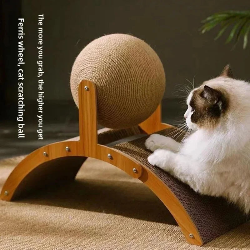 Wooden Cat Scratch Toy