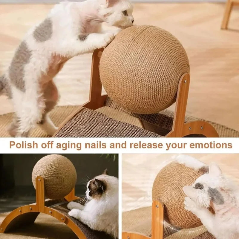 Wooden Cat Scratch Toy