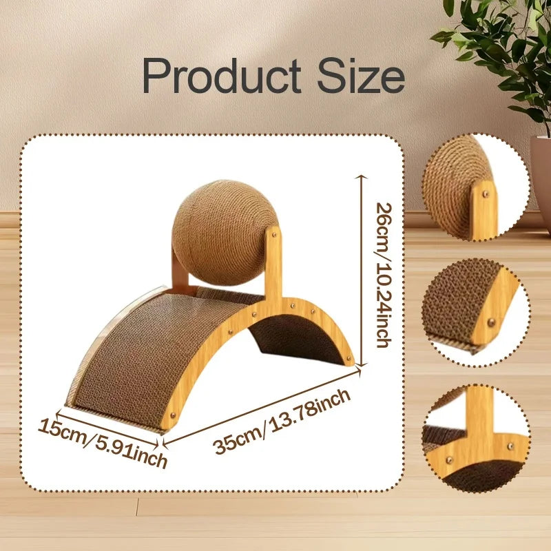 Wooden Cat Scratch Toy