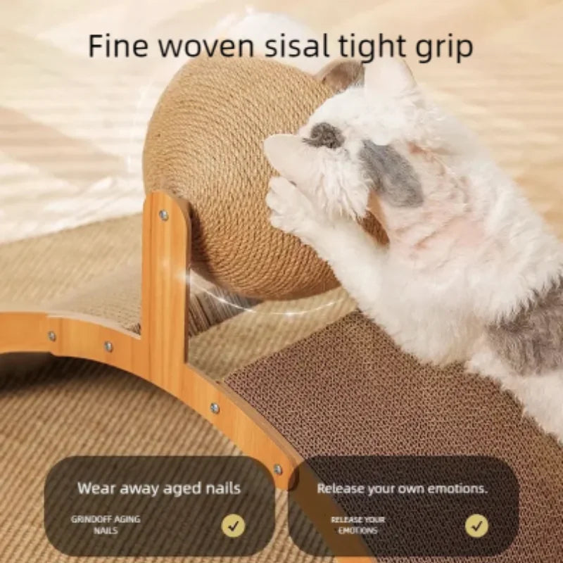 Wooden Cat Scratch Toy