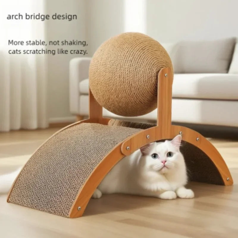 Wooden Cat Scratch Toy
