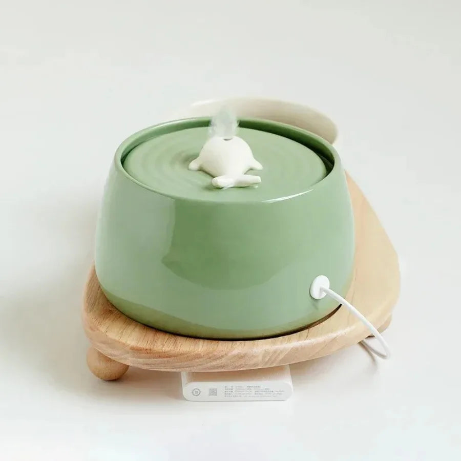 Ceramic Cats Water Fountain