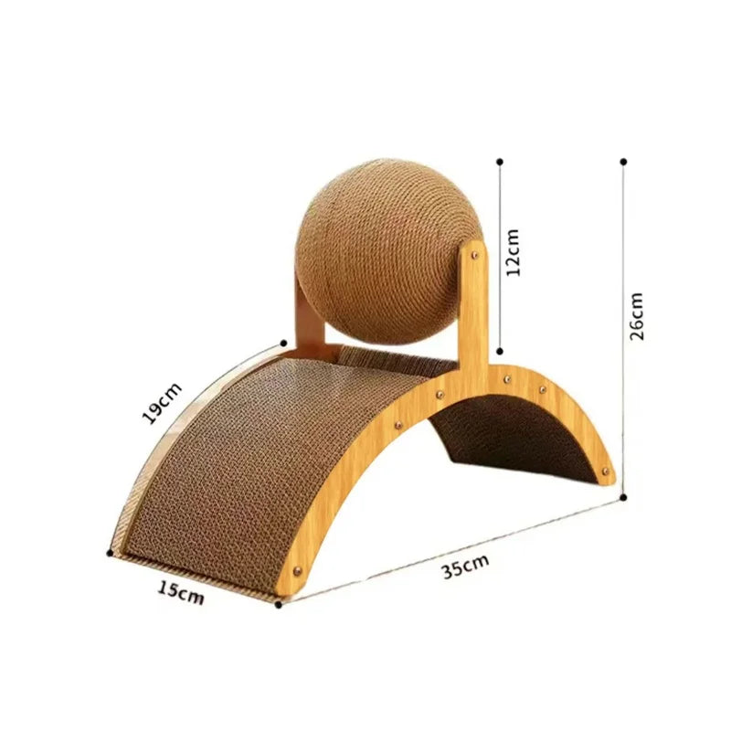 Wooden Cat Scratch Toy