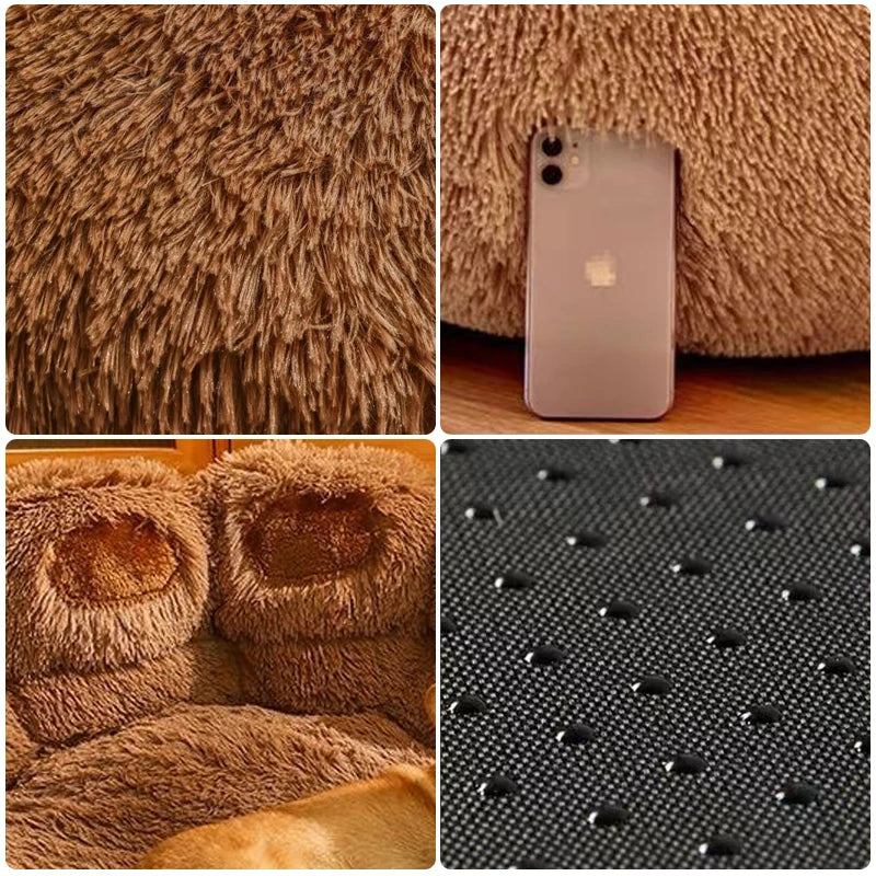 Fluffy Bear Paw Bed